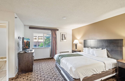 Wichita Hotel | Coratel Plus Deluxe Suite 1 King Bed with Sofa Non Smoking Oversized