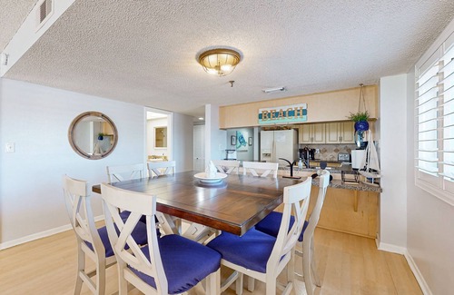 Indian Shores Condo | Corner beach condo with Gulf views, beachside Pool & Hot tub