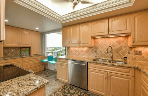 Siesta Key Condo | Corner unit, water views, boat access, remodeled, elevator building, no pets