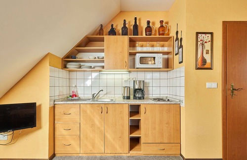 Starkov Villa | Cosy apartment in villa for 4 guests with WIFI, pool, TV, patio and pets allowed