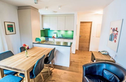Falera Apartment | Cosy apartment for 6 guests with pool, WIFI, TV, balcony, panoramic view and parking