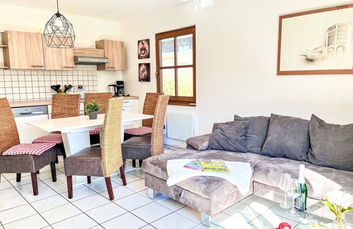 Feriendorf Frankenau House | Cosy apartment in villa for 6 guests with WIFI, TV and terrace