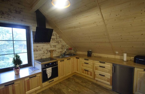 gmina Osiek House | Cosy Holiday Home in Skrzynia with Terrace