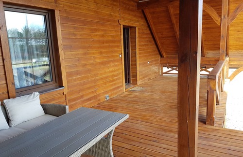 gmina Osiek House | Cosy Holiday Home in Skrzynia with Terrace
