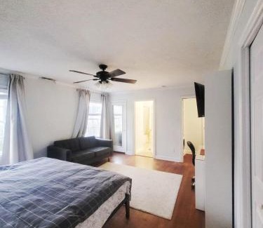 Riverside Terrace Apartment | Cosy room and paradise garden