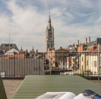 Ghent City Centre Apartment | Cosy Studio with Spectacular View from the Rooftop