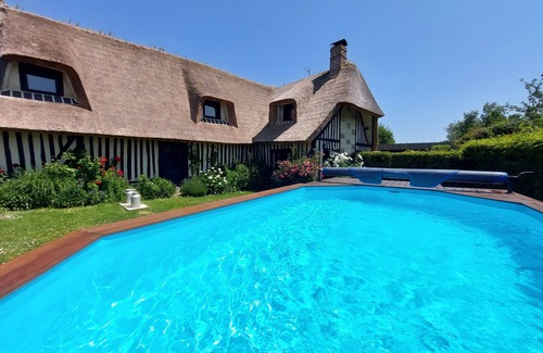 Fatouville-Grestain House | Cottage for 2/4 people with swimming pool near Honfleur/sauna