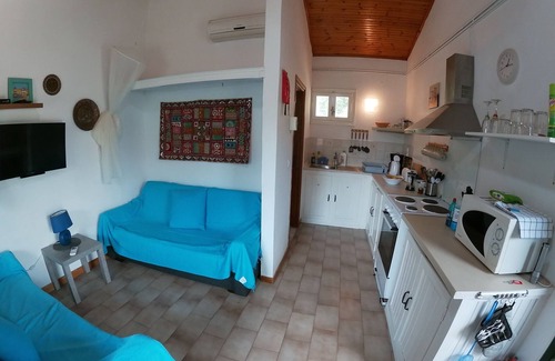 Lakones Cottage | Cottage, walk to beach and tavernas, stunning sea and mountain views