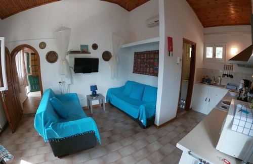Lakones Cottage | Cottage, walk to beach and tavernas, stunning sea and mountain views
