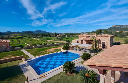 Manacor Villa | Country House 'Sant Salvador' with Mountain View, Wi-Fi and Air Conditioning