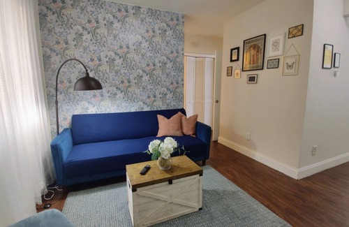 East Little Havana Apartment | Cozy 1BR in Little Havana near Brickell and Downtown. Features queen bed, Smart TV, full kitchen, free parking, Wi-Fi, and shared laundry. Great location close to highways and top attractions!