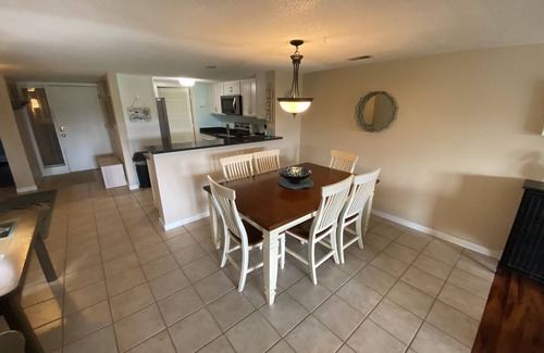 Sea Pines Condo | Cozy 2 bedroom with a gorgeous golf course view, 5 minute walk to the beach.