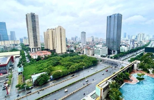 Trung Hoa Nhan Chinh Apartment | Cozy 2-bedroom apartment with city view in Tran Duy Hung str with shopping mall