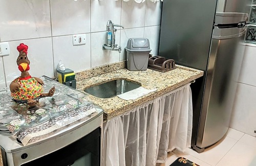 Praia Grande Apartment | Cozy 40m from the Beach: Ground Floor Apartment with 2 Bedrooms and Wi-Fi in Vila Tupi