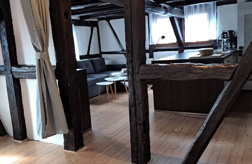 Trusen Apartment | Cozy apartment in a half-timbered house. Pet friendly
