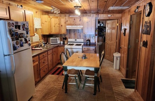 Lac du Flambeau Cabin | Cozy beachfront 3-bedroom cabin on over 700 acre Amber Lake, WiFi, AC
