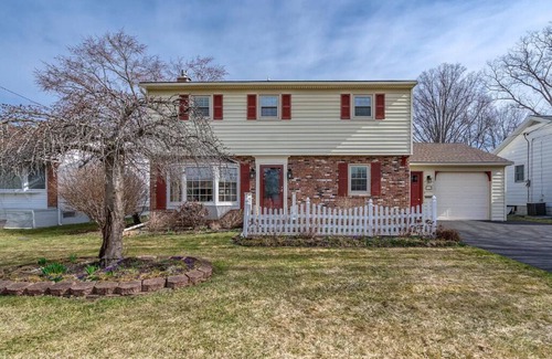 Stockade Historic District Apartment | Cozy bedroom in beautiful Schenectady with AC, WiFi