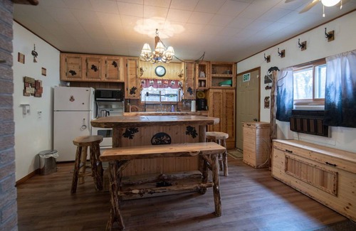Necedah Cabin | Cozy cabin with 1 bedroom and blow up hot tub & AC in soothing Necedah