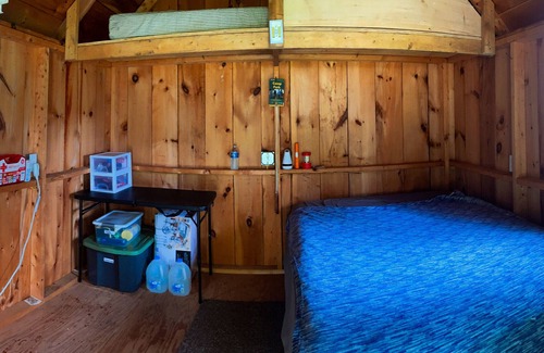 Scio Cabin | Cozy Cabin with Swimming Pond and Patio for gatherings