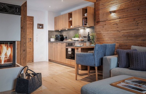 Frasdorf Apartment | Cozy chalet suite with 40sqm, bedroom/living room with kitchen and bathroom with sauna