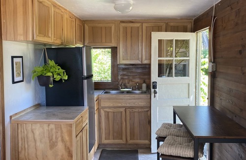 Bigfork Cabin | Cozy Cottage near Bigfork overlooking Flathead Lake in our Cherry Orchard