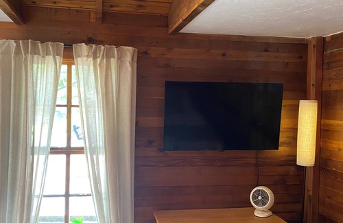 Bigfork Cabin | Cozy Cottage near Bigfork overlooking Flathead Lake in our Cherry Orchard