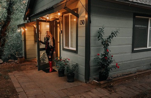 Sedona Cabin | Cozy Creekside Glamping in a Funky Studio Cabin in Oak Creek Canyon, Sedona AZ