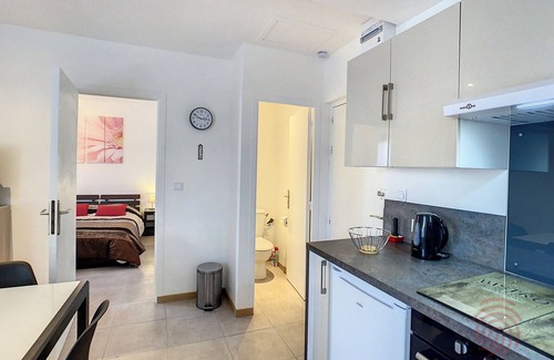 Lamalou-les-Bains Apartment | Cozy F2 in Lamalou-les-Bains, 150m from Thermal Baths, Pet Friendly, Free Parking, WiFi