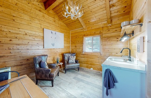 Colorado Springs Cabin | Cozy log cabin on 1,800-acre ranch with meadow/mountain views & animals