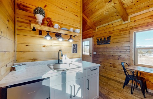 Colorado Springs Cabin | Cozy log cabin on 1,800-acre ranch with meadow/mountain views & animals