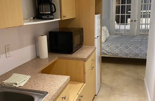 Mid Beach Apartment | Cozy ocean view studio unit. Building is located right on the beach.