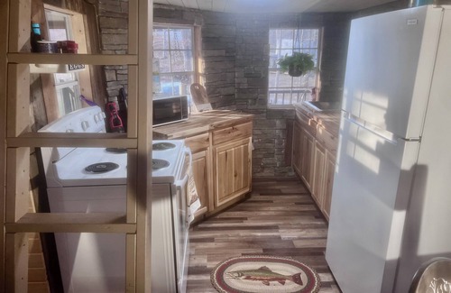 Courthouse-Collins Settlement Cabin | Cozy one-bedroom cabin nestled in the woods beside Stonewall Jackson Resort.