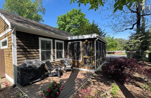 Rehoboth Beach Cottage | Cozy Pines Cottage: 2BR, 1.5BA, Porch & Deck - Walk/Bike to Beach & Town!