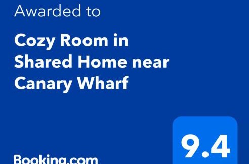 Canary Wharf House | Cozy Room in Shared Home near Canary Wharf