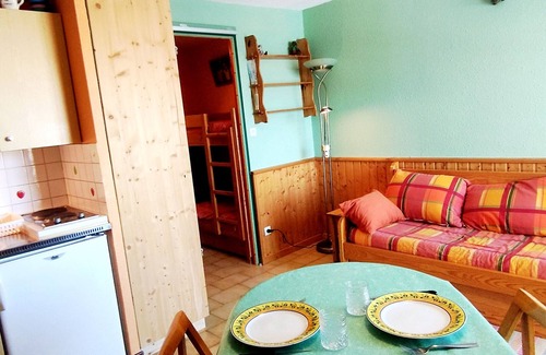 Prapoutel Apartment | Cozy studio 200m from slopes with balcony and TV - No pets allowed