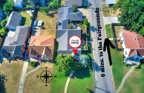 Central Oklahoma City House | Cozy Studio for Two, 5 Minutes to Fairgrounds