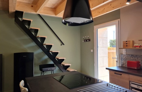 Rochetrejoux Cottage | Cozy Studio with Mezzanine, Private Courtyard, Wifi, Near Owners' Home in Renovated Barn