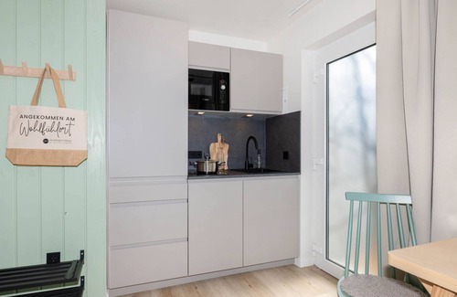 Benz Apartment | Cozy vacation bungalow with inviting terrace in idyllic Benz
