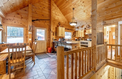 Montgomery Center Ski Chalet | Cozy Vermont Log Cabin Chalet Only Minutes from Jay Peak