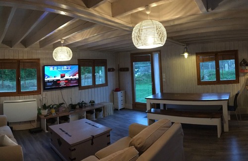 Santec Ski Chalet | Cozy wooden house in Dossen