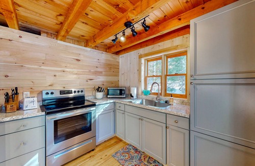 Greenville Cabin | Cozy woodsy Cabin w/a Deck, Firepit, Gas Grill, Free WiFi, & Full Kitchen