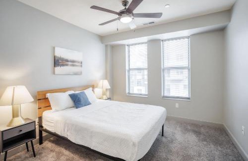 Downtown Cincinnati Apartment | CozySuites at the Banks gym pool 16