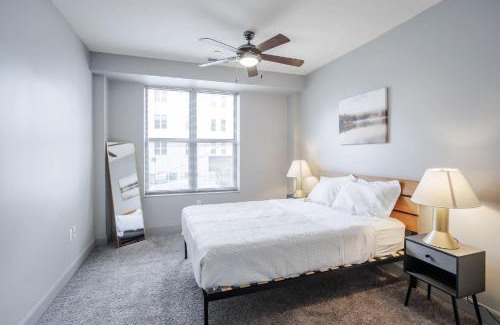 Downtown Cincinnati Apartment | CozySuites at the Banks gym pool 16
