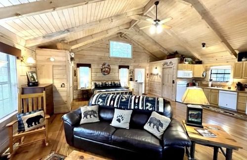 Tellico Plains Cabin | Crazy Bear, Studio, King Bed, Kitchen, Hot Tub! by RedAwning