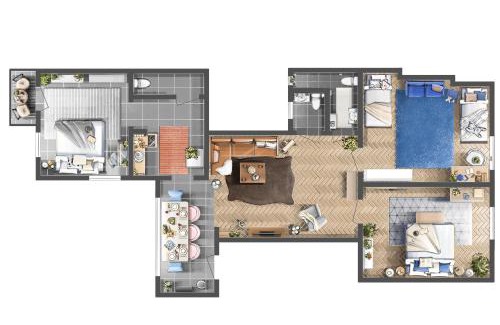 Savamala Apartment | Creative Shelter 108m2 with Balcony Old Town