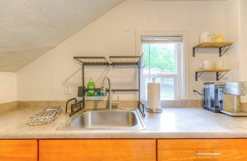Greenwood Apartment | Creek-Front Crown Hill Craftsman with Hot Tub - Unit A