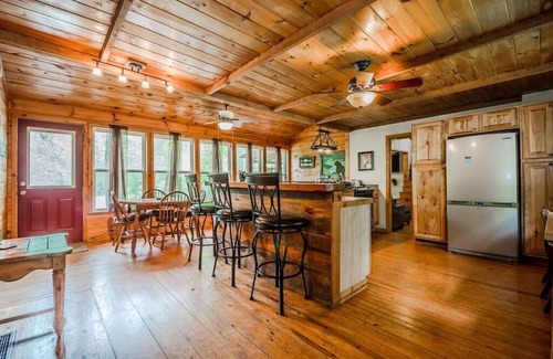Helen Cabin | Creek & Garden Cottage | 2BR 2BA | Cedar Sauna | Hot Tub | Trout Fishing