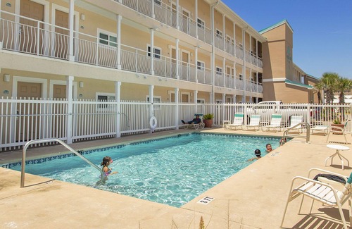 Crystal Beach Condo | Crystal Sands 314A - Gulf Front! Free Beach Service! Community Pool! Book Today!