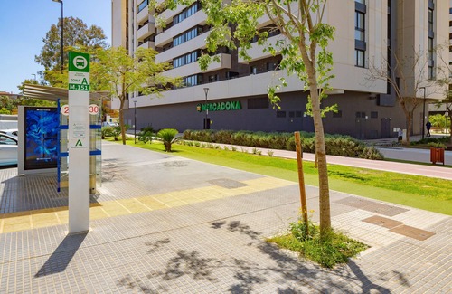Palma-Palmilla Apartment | Cubo's Luxury Urban Sky Apartment 12/urban/air conditioning/free wifi/community pool
