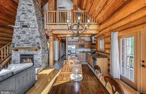 Mineral House | Custom-built lakefront home with lake views, firepit, fireplaces, dock, &HOT TUB